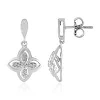 Pendientes en plata con Diamante I2 (I)