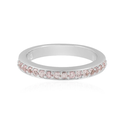 Anillo en plata con Turmalina rosa de Nigeria