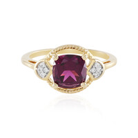 Anillo en oro con Granate Magenta