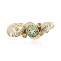 Anillo en oro con Turmalina verde (de Melo)