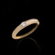 Anillo en oro con Diamante IF (G)  (de Melo)