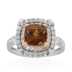 Anillo en oro con Zircón cognac (CIRARI)