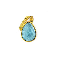 Colgante en plata con Larimar