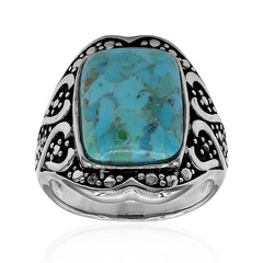 Anillo en plata con Turquesa azul del Mohave Kingman (Art of Nature)