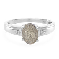 Anillo en plata con Labradorita