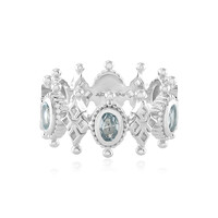 Anillo en plata con Topacio azul cielo (Dallas Prince Designs)