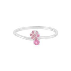 Anillo en plata con Turmalina rosa de Brasil