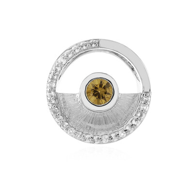 Colgante en plata con Zircón amarillo (MONOSONO COLLECTION)