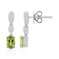 Pendientes en plata con Peridoto de Jilin (Pallanova)