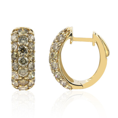 Pendientes en oro con Diamante Fancy I3 (CIRARI)