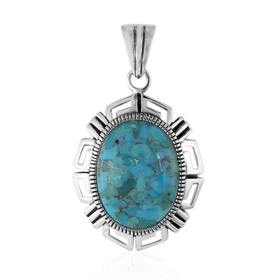 Colgante en plata con Turquesa azul del Mohave Kingman (Art of Nature)