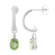 Pendientes en plata con Topacio Kiwi