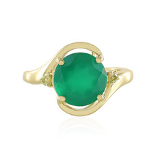 Anillo en plata con Ónix verde