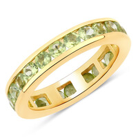 Anillo en plata con Peridoto