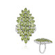 Anillo en plata con Peridoto