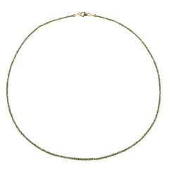 Collar en oro con Diamante verde