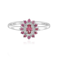 Anillo en plata con Turmalina rosa