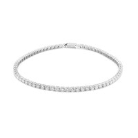 Brazalete en platino con Diamante I1 (H)  (CIRARI)