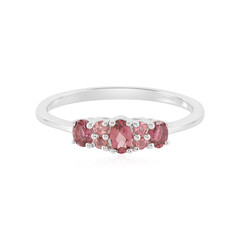 Anillo en plata con Turmalina rosa de Brasil