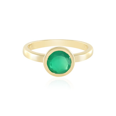 Anillo en plata con Ónix verde