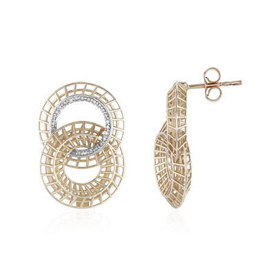 Pendientes en oro con Diamante I2 (I) (Ornaments by de Melo)