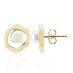 Pendientes en plata con Perla blanca Freshwater (TPC)