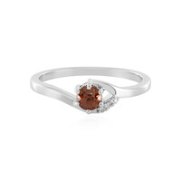 Anillo en plata con Zircón rosado