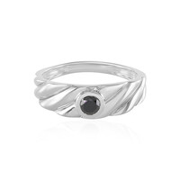 Anillo en plata con Diamante negro (de Melo)