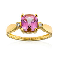 Anillo en oro con Diáspora rosa (AMAYANI)