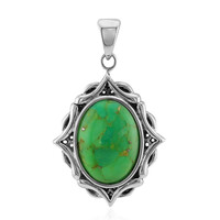 Colgante en plata con Turquesa verde Mohave Kingman (Art of Nature)