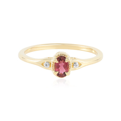 Anillo en plata con Turmalina rosa de Brasil