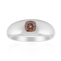 Anillo en plata con Zircón rosado