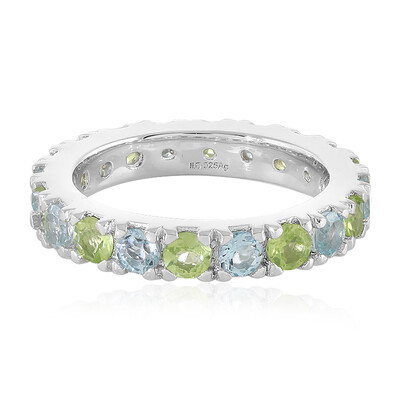 Anillo en plata con Peridoto