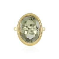 Anillo en plata con Amatista verde