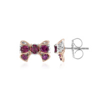 Pendientes en plata con Rodolita (Gems en Vogue)