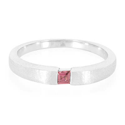 Anillo de hombre en plata con Turmalina rosa de Morro Redondo