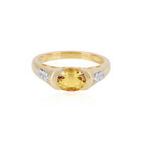 Anillo en plata con Berilo amarillo