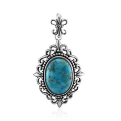 Colgante en plata con Turquesa azul del Mohave Kingman (Art of Nature)