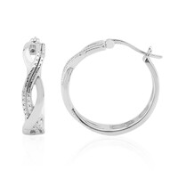 Pendientes en plata con Diamante I3 (I)