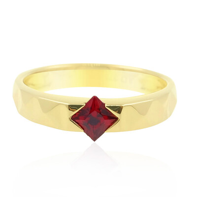 Anillo en oro con Espinela roja de Birmania (de Melo)