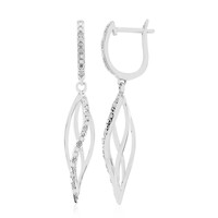 Pendientes en plata con Diamante I3 (I)