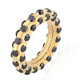 Anillo en oro con Diamante negro (de Melo)