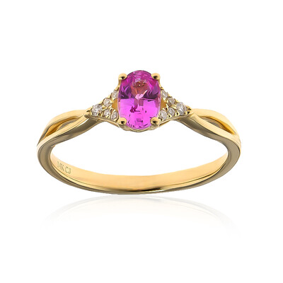 Anillo en oro con Zafiro rosado (CIRARI)