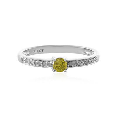 Anillo en oro con Diamante amarillo I4