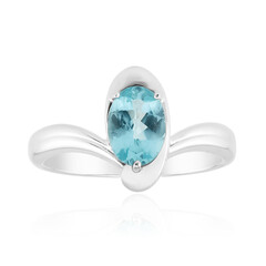 Anillo en plata con Apatita azul (Pallanova)