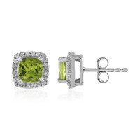 Pendientes en plata con Peridoto