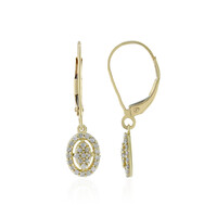 Pendientes en oro con Diamante I4 (J)