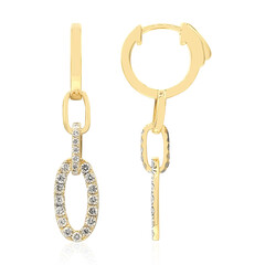 Pendientes en oro con Diamante I1 (H)  (CIRARI)