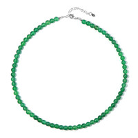 Collar en plata con Ónix verde