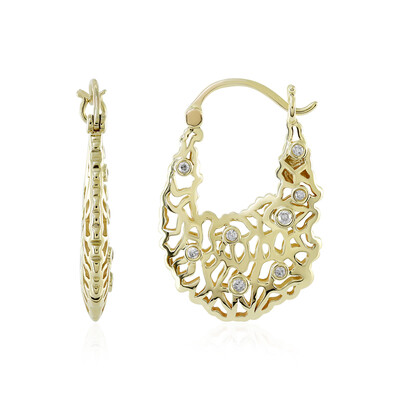 Pendientes en oro con I1 (I) Diamante (Ornaments by de Melo)